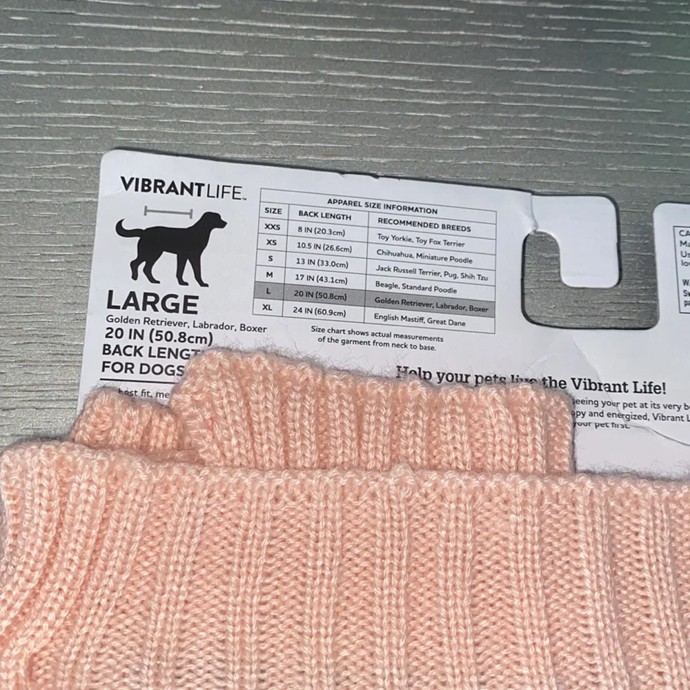 Vibrant dog sweater